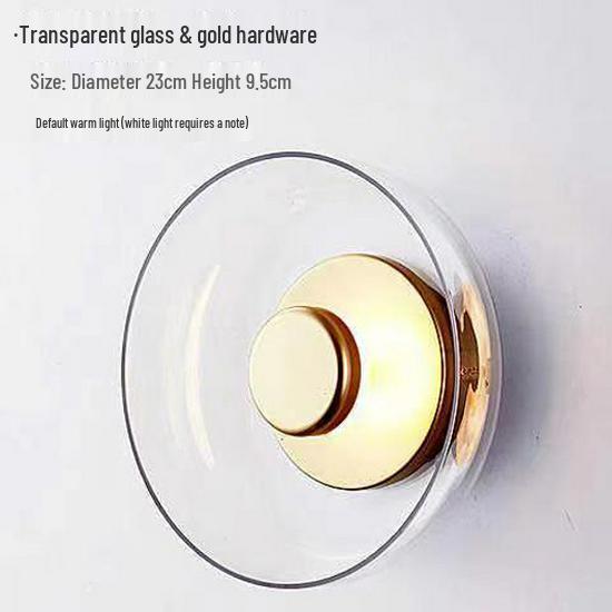Nordic Minimalist Wall Lamp - Modern Glass Design for Living Room, Bedroom, or Aisle Decor.