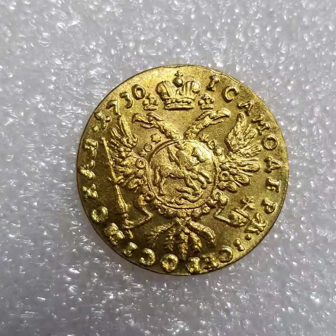 Antique Crafts 1730 Russian Commemorative Coin #1765 Copper