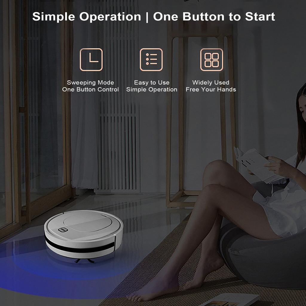 Intelligent Sweeping Machine Vacuum Cleaner Sweeper Robot with Mop Cloth Cleaning Appliances Home Dust Collector Built