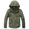 Men Waterproof Camo Fleece Softshell Cycling Jacket Outdoor Windproof Warm Coat