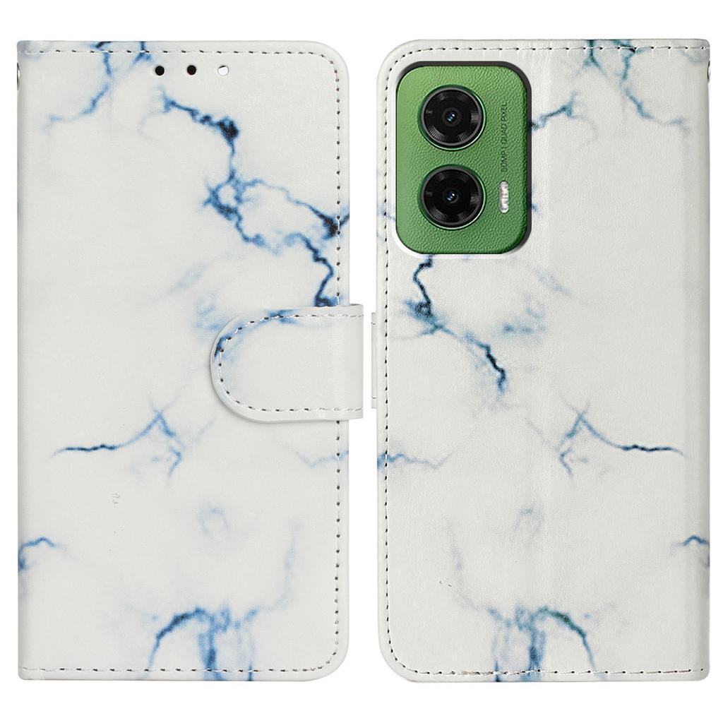 For Motorola Moto G35 5G Case Pattern PU Leather Flip Phone Cover