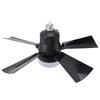 Ceiling Fan Light Dimmable 3 Color Temp 3 Wind Speed 1H 2H 4H Timer E26 Small Fan Lamp with Remote for Bedroom Kitchen