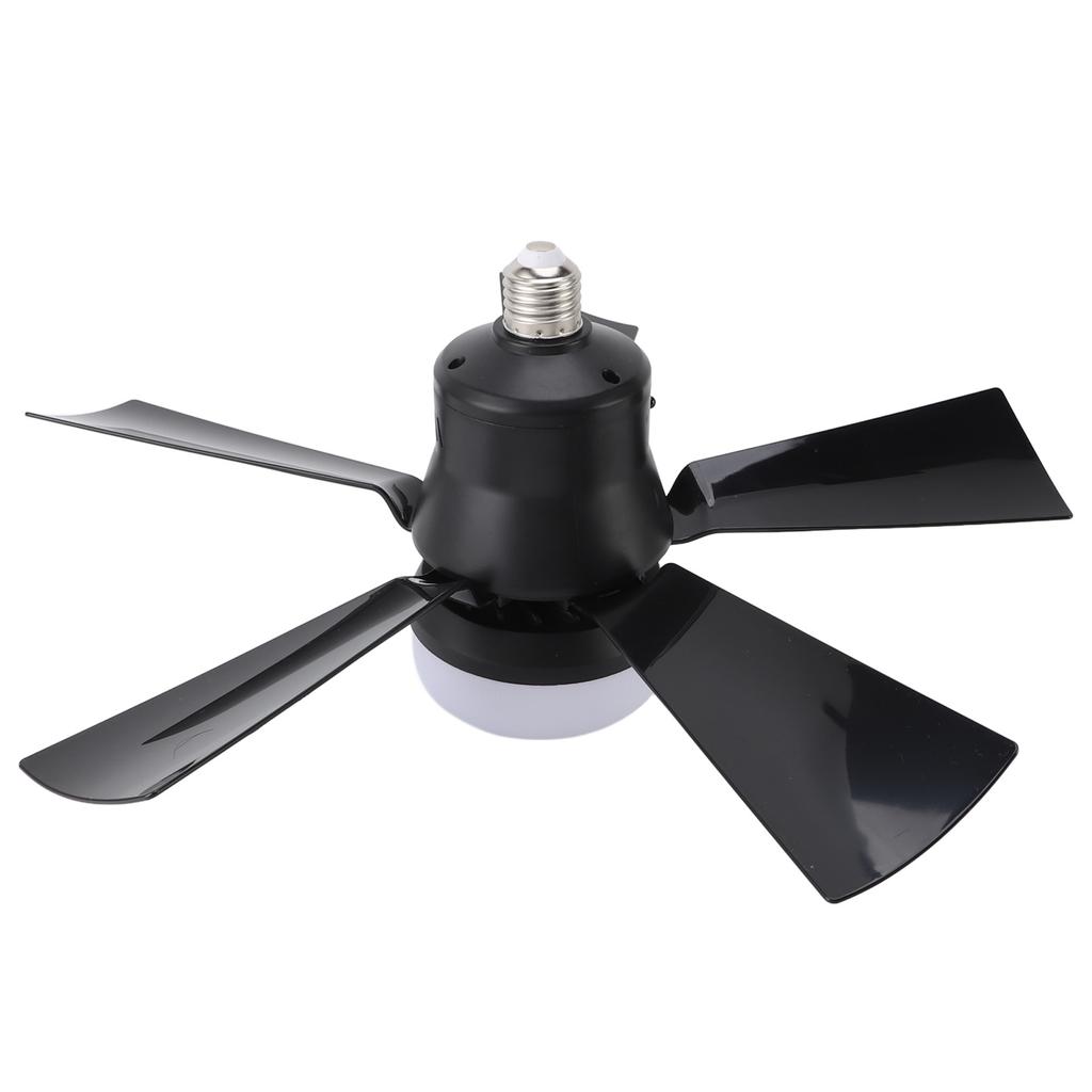 Ceiling Fan Light Dimmable 3 Color Temp 3 Wind Speed 1H 2H 4H Timer E26 Small Fan Lamp with Remote for Bedroom Kitchen