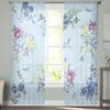 Flower Bird Leaf Sheer Curtains For Living Room Bedroom Kids Room Tulle Window Treatment Drapes