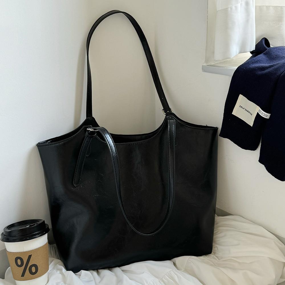 Ielgy Shoulder Bag Large Capacity Tote Bag Retro