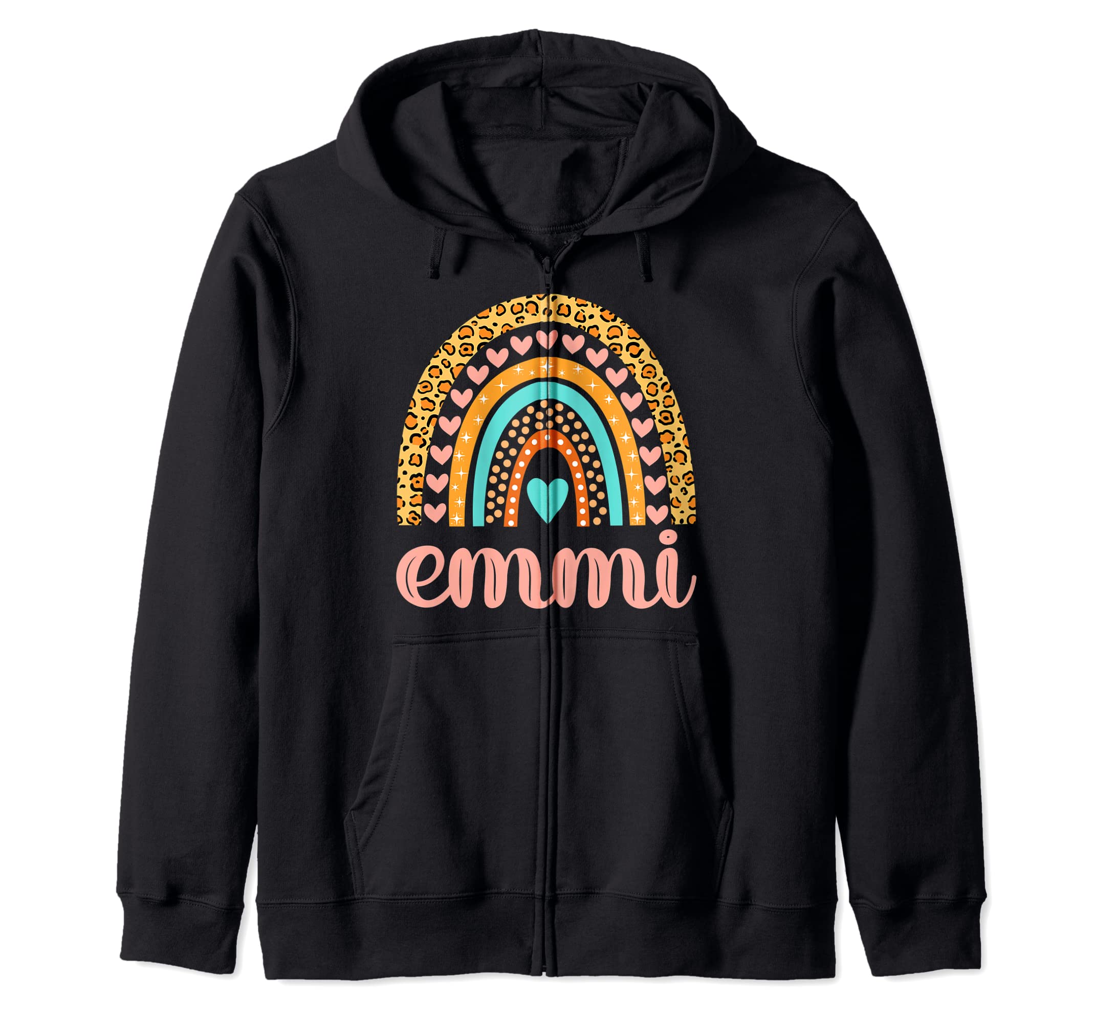

Emmi Emmi Name Birthday Zip Hoodie T-shirt, Shirt, Gift, чёрный