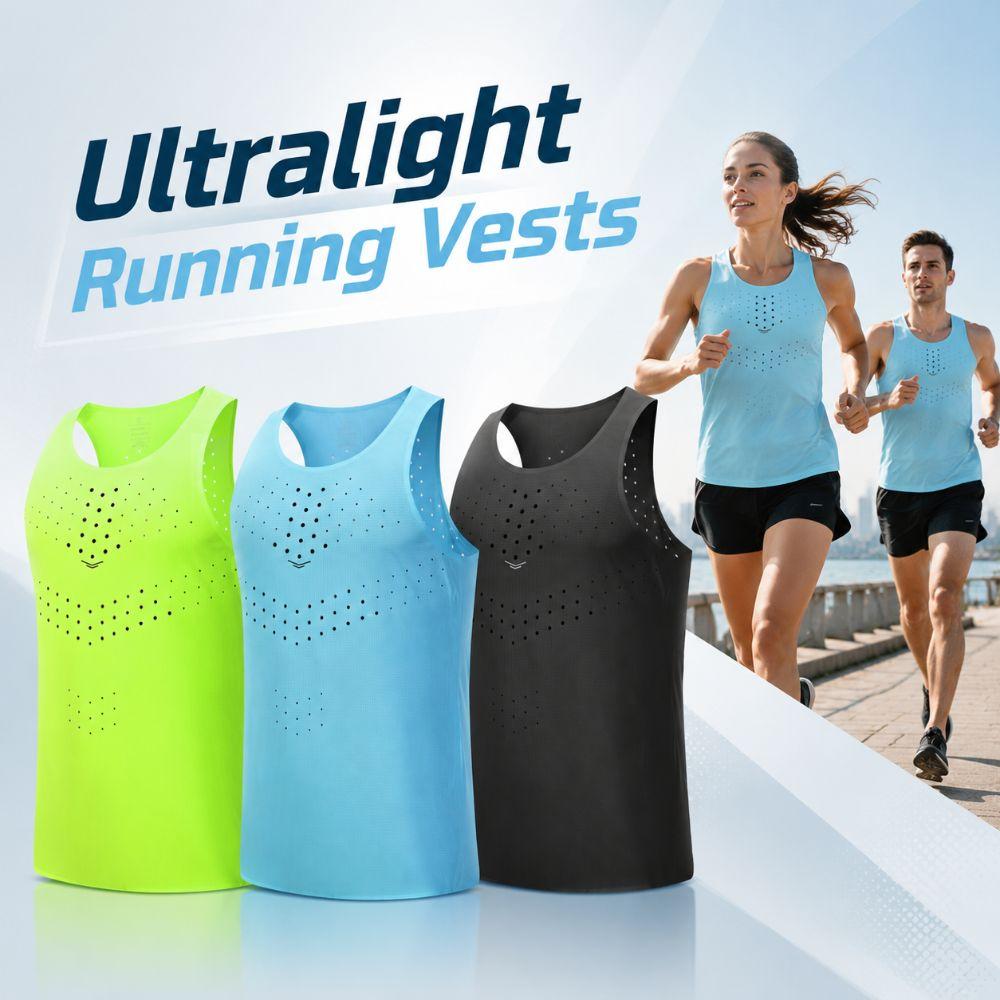 Ultralight Sport Athletics Vest Hole Design Tank Tops Men Women Running Vests  Unisex S To 2xl