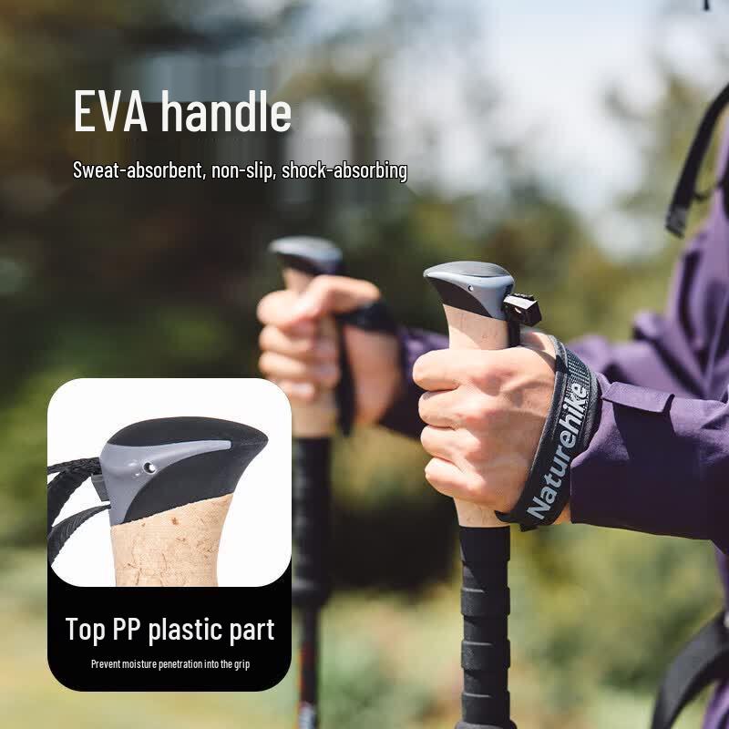 Naturehike Carbon Fiber 3-Section Telescopic Trekking Pole