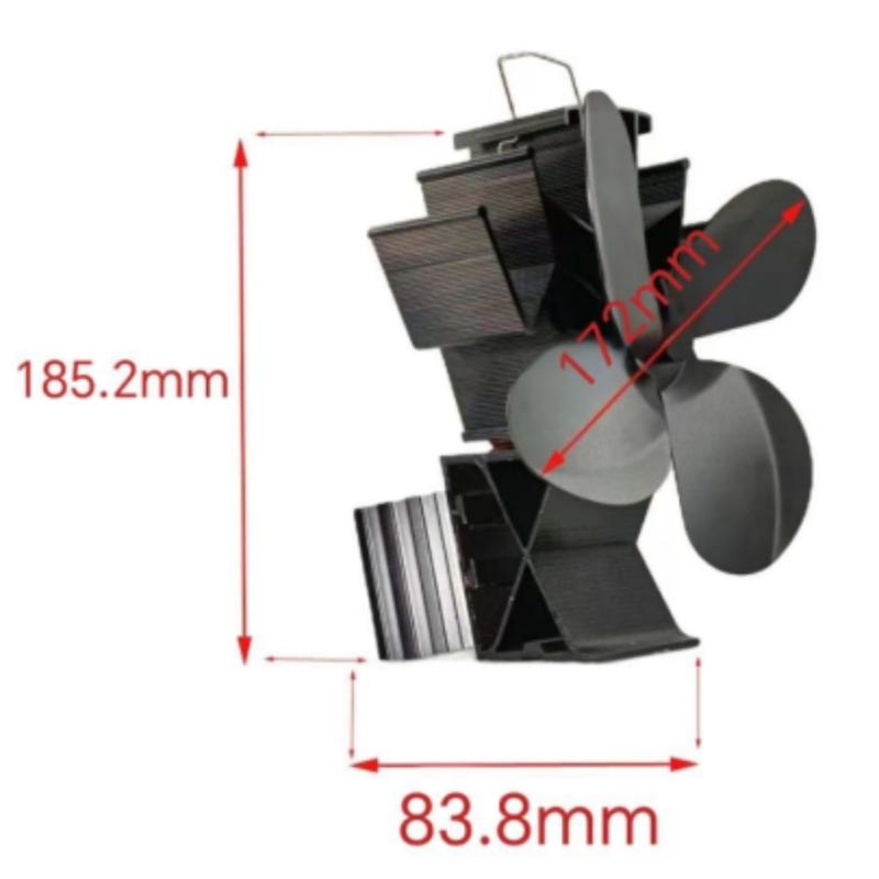 Auto Running Fireplaces Blower Auto Adjusts Speed Base On Temperature High Efficiency Air Circulations 172mm Fan
