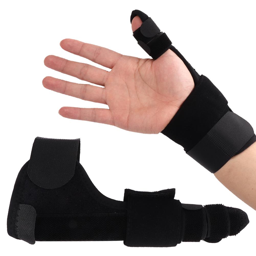 Andningsbar Elastisk Justerbar Fingerskena Stöd Fixering Frakturskydd för Varje FingerS