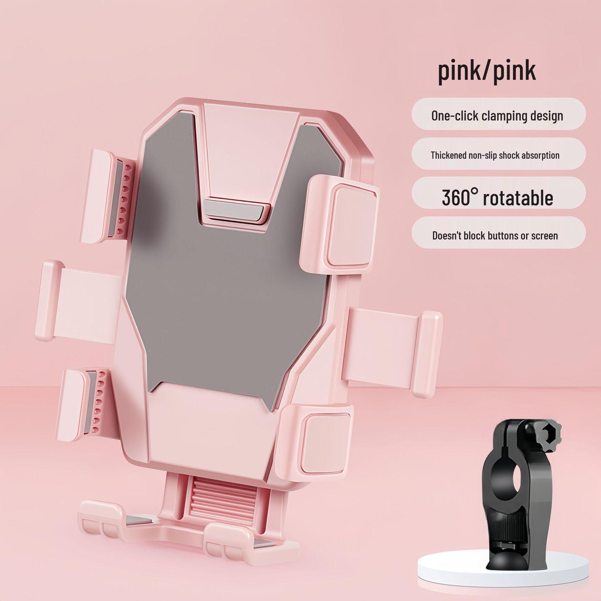

Universal Phone Holder for Food Delivery Rider: Fits Bikes, Scooters, Motorcycles, with Navigation Mount for Easy Access.