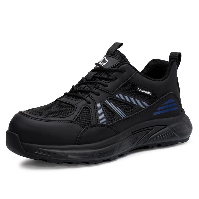 Blue Gull Shield Men's Low-Top Safety Shoes – Lightweight, Anti-Smash, Anti-Puncture, Wear-Resistant, Durable Work Footwear
