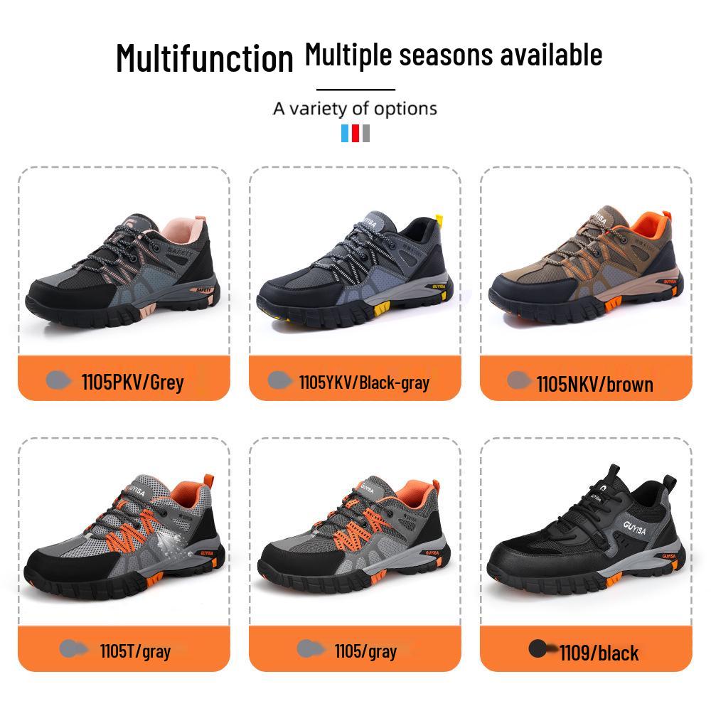 2025 Damen Atmungsaktive Isolierte Geruchshemmende Elektriker Schuhe mit Zehenschutzkappe aus Kunststoff, Anti-Quetsch- und Durchtrittsschutz