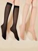 5/6 Pairs Women Ultra-thin Stockings Transparent Elasticity Ladies Knee Socks Summer Long Socks for Girls Stocking