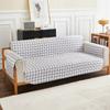 Plaid Couch Sofa Slipcover Floral Patchwork Furniture Protector Scalloped Edge Stain Resistant Printed Furniture Protector Maribel Collection