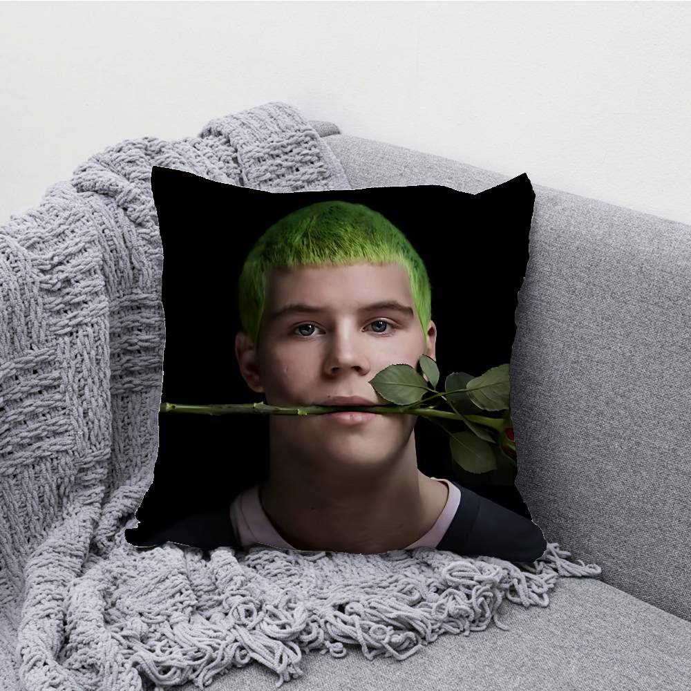 Yung Lean Jonatan Pillow Case Print Polyester Fiber 40X40 cm Home Sofa Throw Cushion Cover Decoration