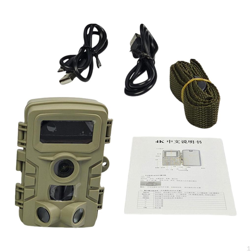 Trail Camera Lightweight Waterproof Wildlife for Garden Hiking Farm