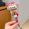 Kawaii Cartoon Pen Cute Bead String Pen  Flash Diamond Rotating Neutral Pen Writing Smooth Ballpoint Pen Birthday Gift
