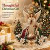 DIY Christmas Pearl Art Kit Acrylic Round Pendant with 3D Pearl Beads Chain Hanging Diamond Painting Craft for Festival Decor