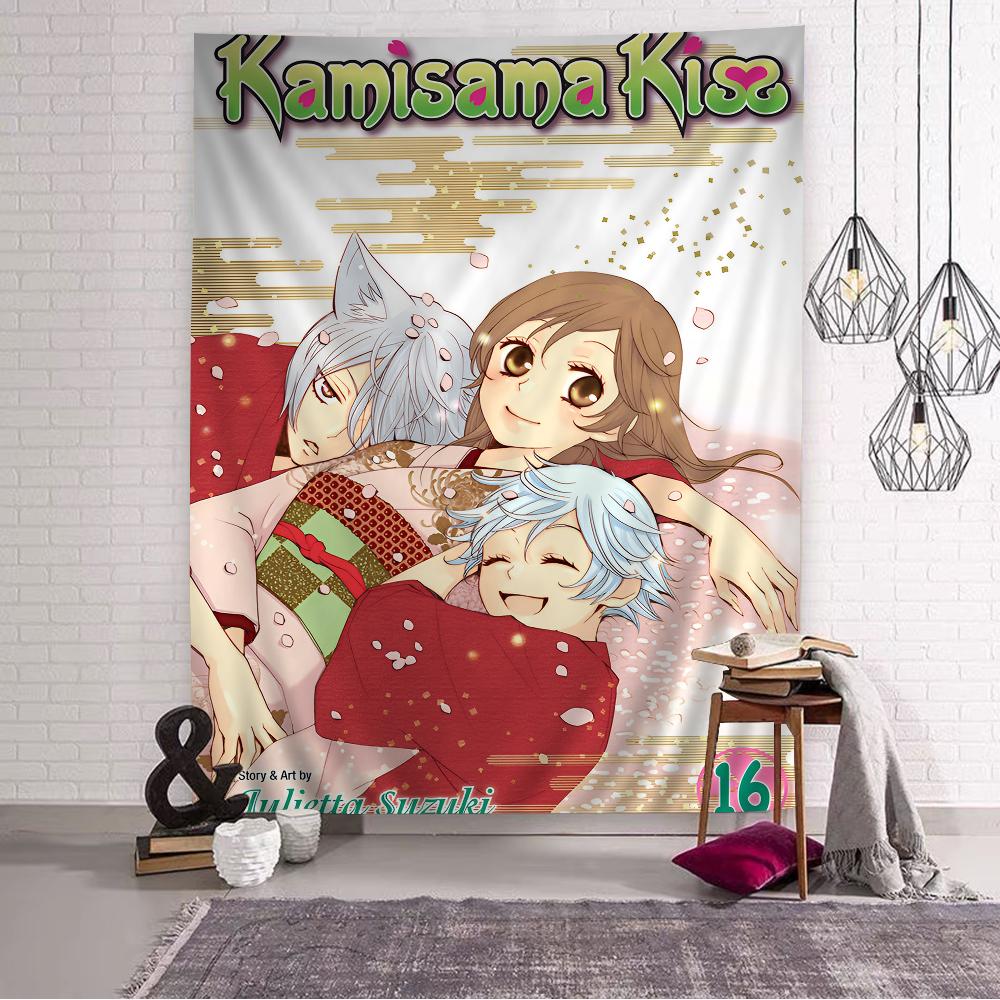 Kamisama Kiss Wall Tapestry Hanging Tarot Hippie Wall Rugs Dorm Wall Hanging Sheets