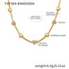 18K Gold-Plated Heart Zircon Bow Pendant Necklace & Bracelet Jewelry Set
