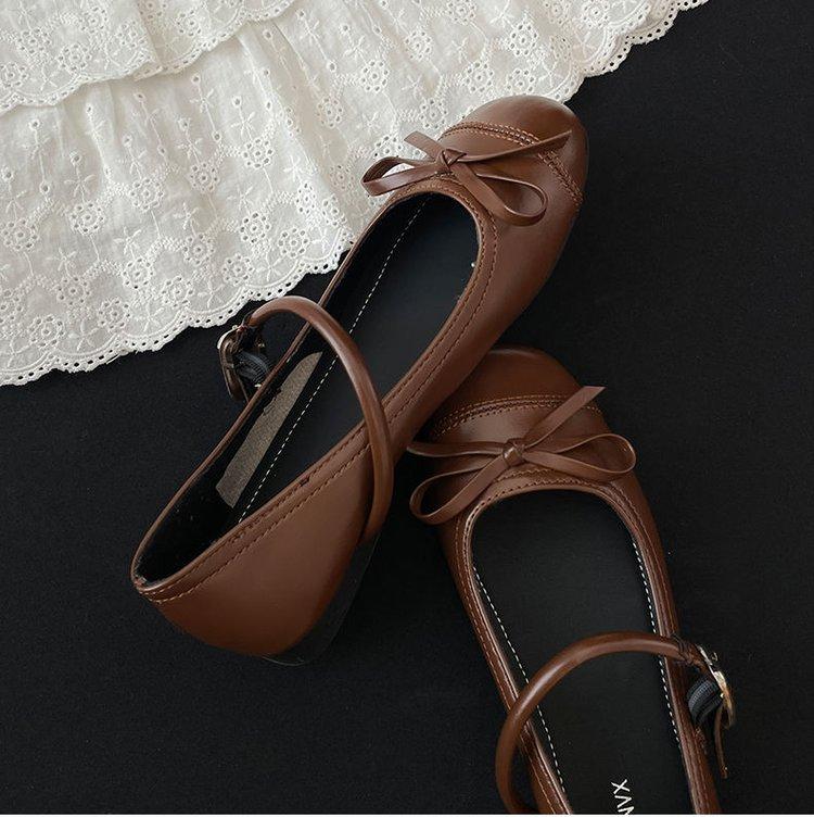 Fashion Women Fashion Thick Heel Mary Jane Shoes Ladies Spring Autumn New Round Toe Single Shoes Sliver Bows Platform Casual Light Shoes