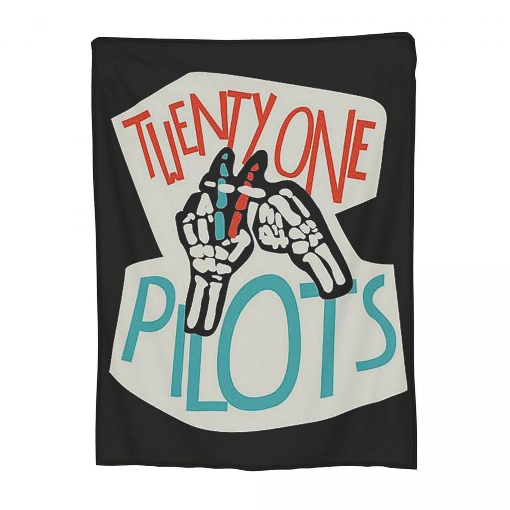 T-Twenty One P-Pilots Antklodė Flanelinė Mėtoma Antklodė Kvėpuojanti Mėtoma Antklodė Sofai Lovai Biurui Mėtomas Pledas Antklodė Vatkatinė Antklodė