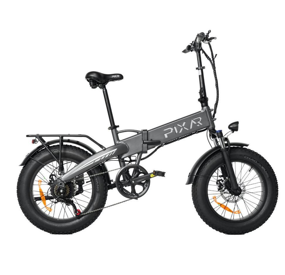 PIXAR Star City Commuting Folding Electric Bicycle 48V15Ah Battery 500W Motor 20 Inch Fat Tires 120kg Load 45-55km Range E-Bike