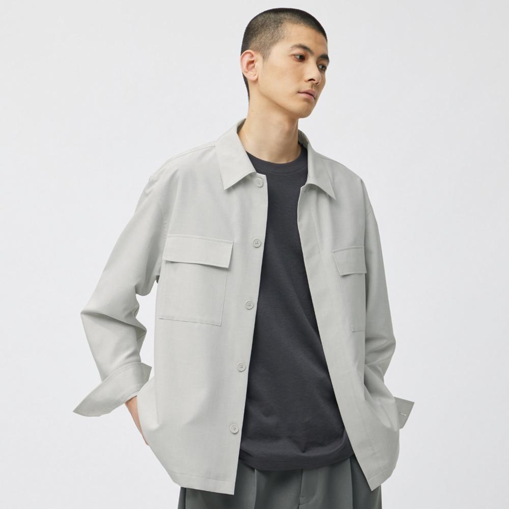 

Рубашка GU by Uniqlo Dry Easy Care CPO с длинным рукавом SW