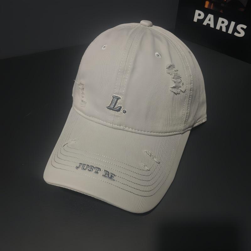 Versatile Face Small Sunshade Baseball Cap Women's Sunscreen Letter Embroidered Cap Men's Outdoor Leisure Hat