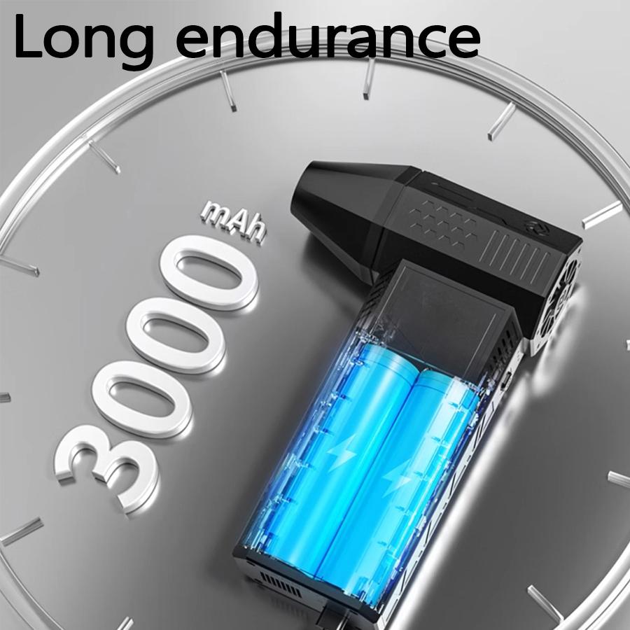 130000RPM Mini Turbo Jet Fan Electric Air Duster 3 Gear Turbo Violent Blower Rechargeable with Light Car Cleaning