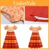 Abito vibrante da principessa Encanto per bambine, perfetto per feste e cosplay