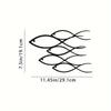Metal Wall Art School of Fish Ocean Pattern Home Decor Living Room Bedroom Kids Room Wall Sculpture