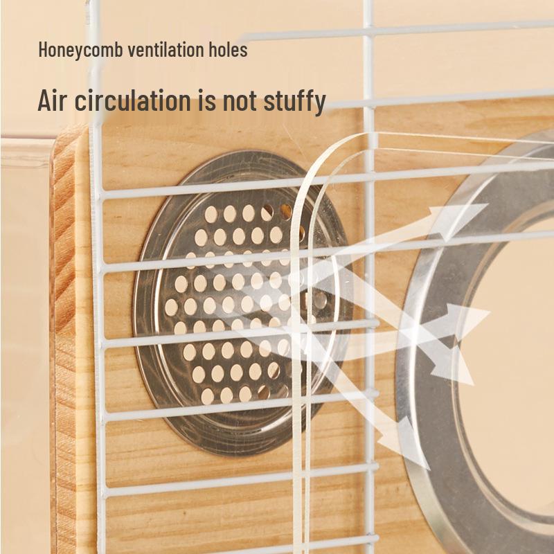 Jessie Transparent Birdhouse Budgie Lovebird Nest Cage Inside/Outside Breeding Box Supplies