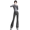 Women's 2024 Quick-Dry Yoga Suit: Slimming Jacket & Micro Flare Pants