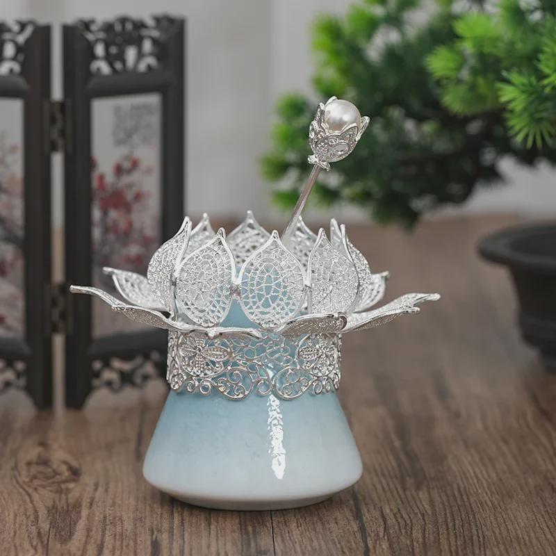 Lotus Hanfu Headdress: Ancient-Style Hair Crown & Xiuhe Accessories from Ming & Song Dynasties