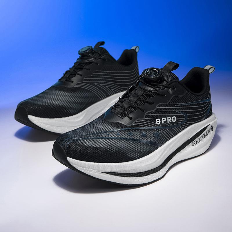 

2025 new popcorn sole cushioning rebound racing shoes for men and women ultra-light and breathable couple casual sports shoes 45