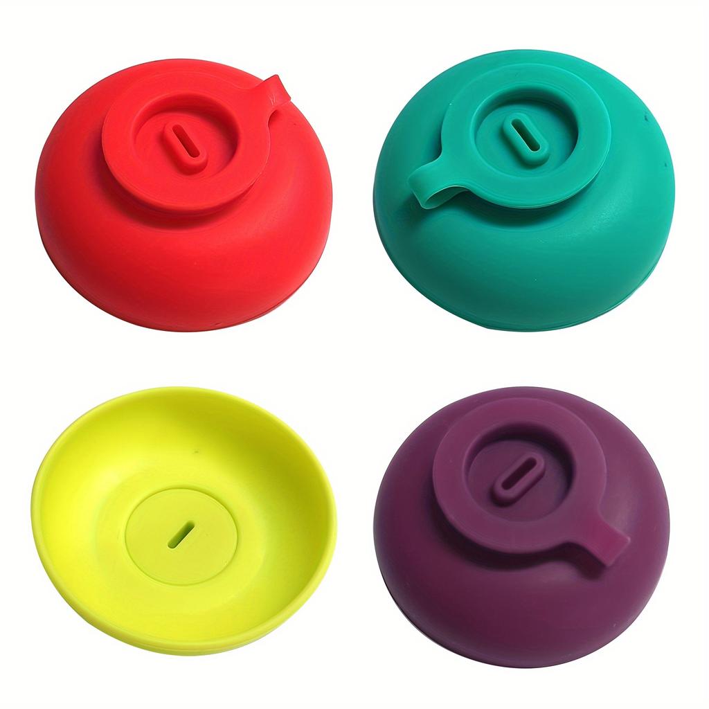 Silicone Leak-Proof Ice Cream - Ice Cream Holder with Drip Lid, Vibrant Color, Portable Molding Tray for Summer Desserts