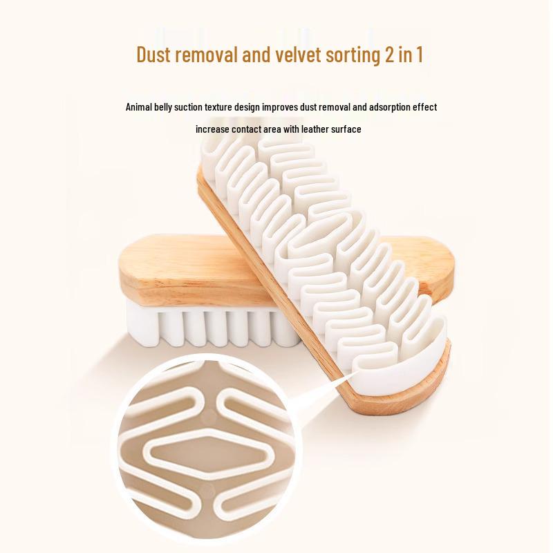 Suede Shoe Cleaning Brush with Eraser for Nubuck and Polishing