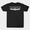 Men Black Print T-shirt Thunderbird Emblem No-Cut Transfer Paper Print Cotton Tshirt