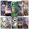 Phone Case Cover for Redmi 14C 10C Note 15 14 13 12 10 11 Pro Plus K40 5G Soft TPU Shockproof Fundas Shell Cartoon Cute Owl Bags