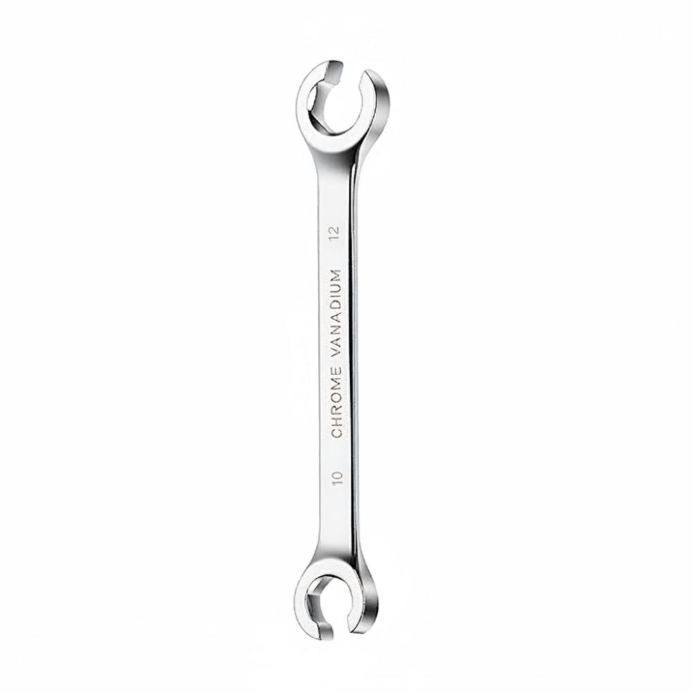 Hand Tool 8-19mm Flare Nut Wrench Mirror Finish Open Ring Brake Line Wrench Double Head High Torque Wrench Car Repair