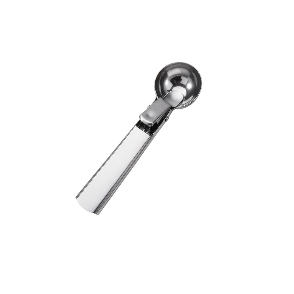 Stainless Steel Ice Cream Scoop with Spring Release Mechanism Durable Ice Cream Spoon for Fruit Melon Balling and Dessert Serving Tool