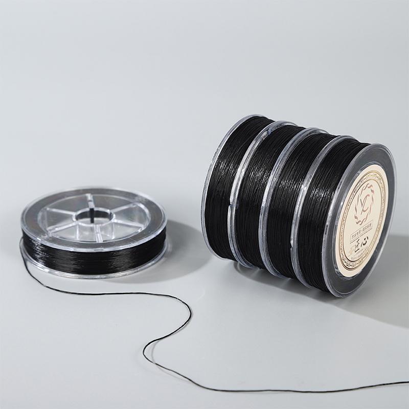 60M/Roll Full Elastic Hair Weaving Sewing Decoration Wig Hair Net Sewing Cotton Thread Thread For Making Invisible Feathered