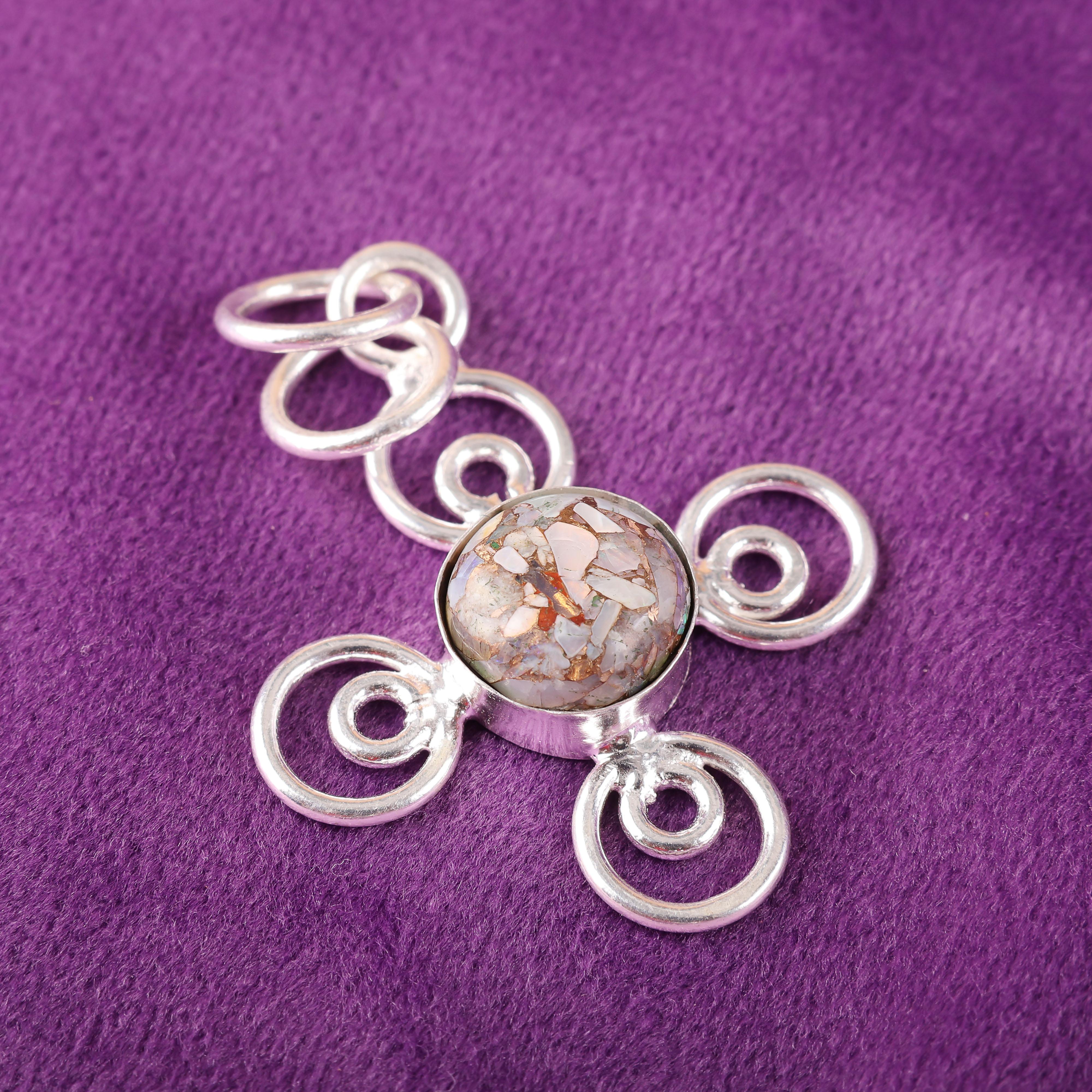 

Эфиопская медная бирюза, подвеска из стерлингового серебра 925 пробы, подарок для женщин, подвеска ручной работы, украшение с драгоценным камнем 1.57 Inches розовый