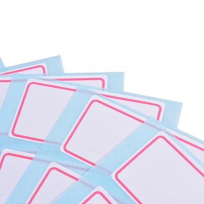 Selbstklebendes Etikett, 12 Blätter, blanko, Aufkleber, Notizleiste, klebrig, beschreibbar, Namensaufkleber