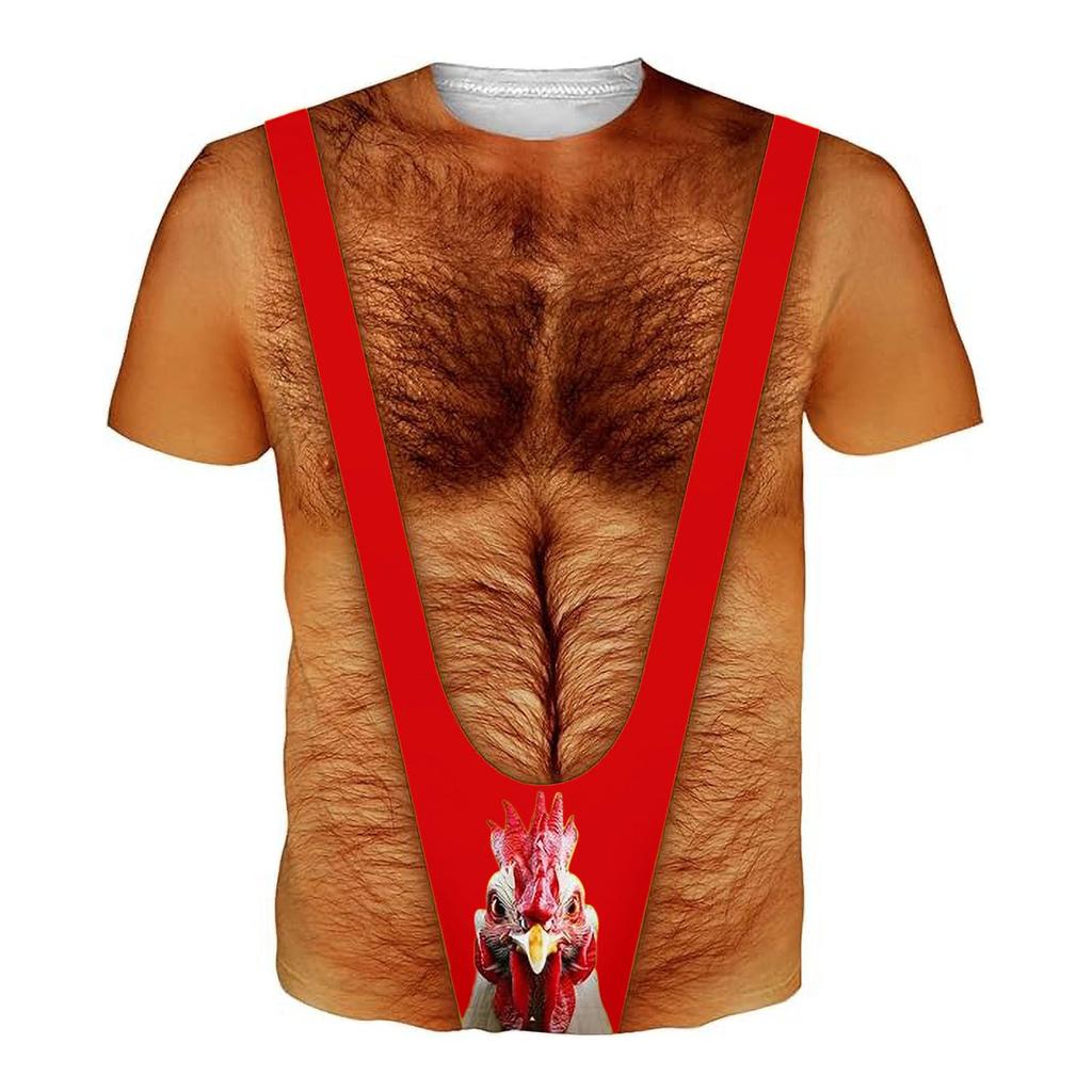 Men's Loose Fit Short Sleeve T-Shirt with Printed Graphic Design Casual Comfortable Lightweight Top for Everyday Wear