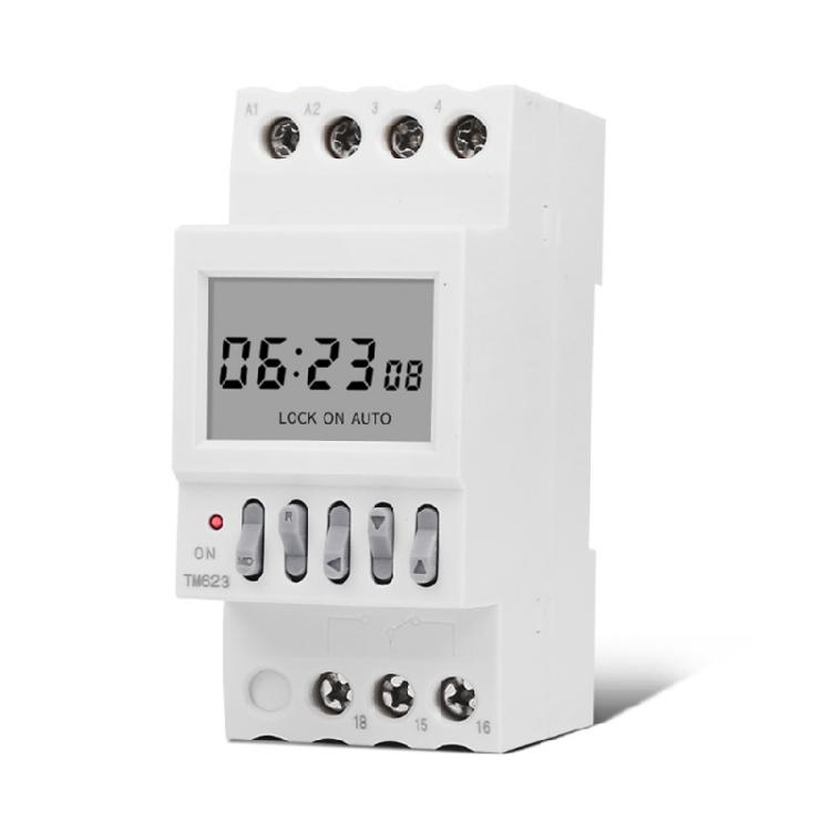 TM623 220V Digital Timer Switch for Lights Fans and Motors Single Pole