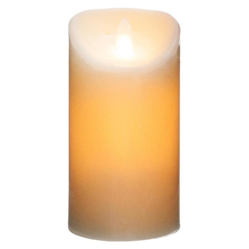 LED CANDLE 20cm Cream BATTERY-POWERED Energy-saving