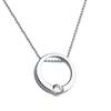Hot-selling exquisite and simple s925 sterling silver flash diamond ring necklace women's fashion short collarbone chain